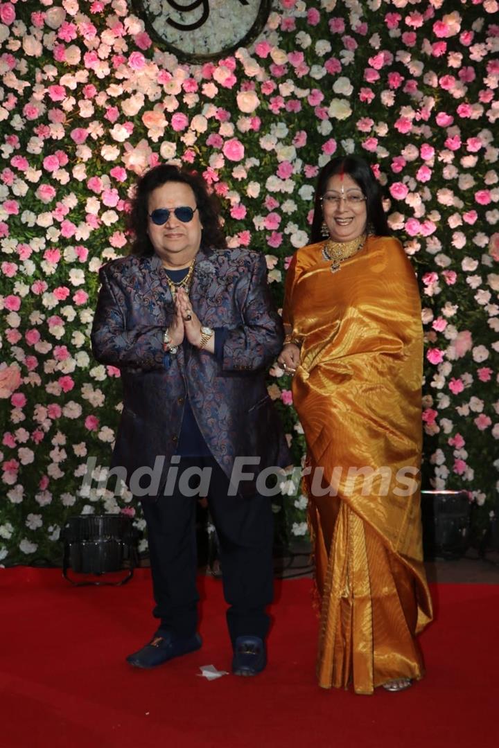 Bappi Lahiri at Kapil Sharma and Ginni Chatrath's Reception, Mumbai