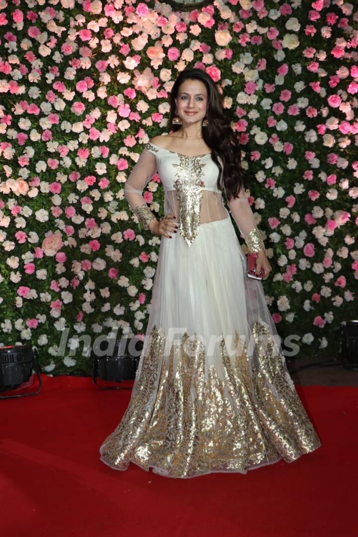 Ameesha Patel at Kapil Sharma and Ginni Chatrath's Reception, Mumbai