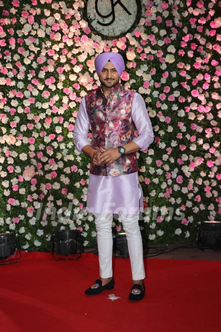 Harbhajan Singh at Kapil Sharma and Ginni Chatrath's Reception, Mumbai