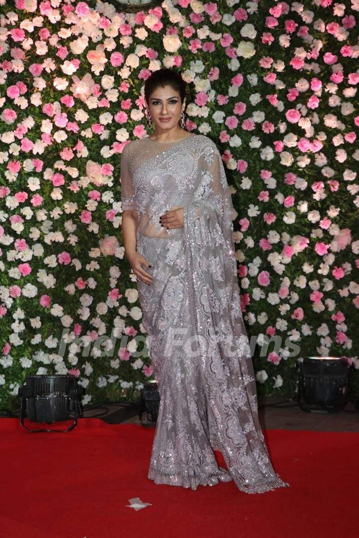 Raveena Tandon at Kapil Sharma and Ginni Chatrath's Reception, Mumbai