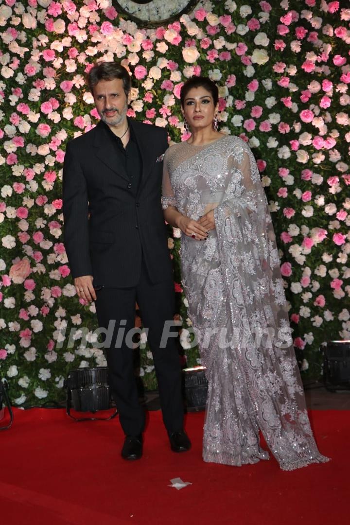 Raveena Tandon at Kapil Sharma and Ginni Chatrath's Reception, Mumbai