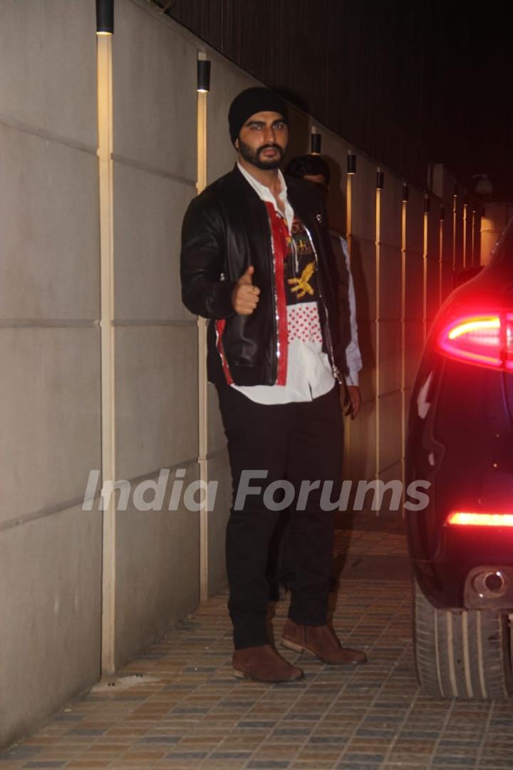 Arjun Kapoor at Saif Ali Khan House Christmas Party Pictures