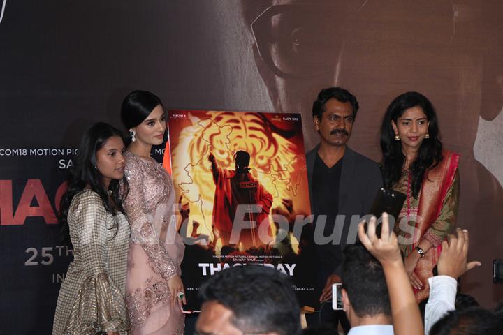 Nawazuddin Siddiqui and Amrita Rao at Thackeray movie trailer launch