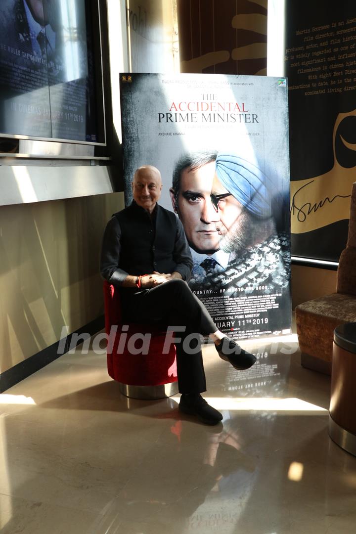 Anupam Kher at The Accidental Prime Minister trailer launch