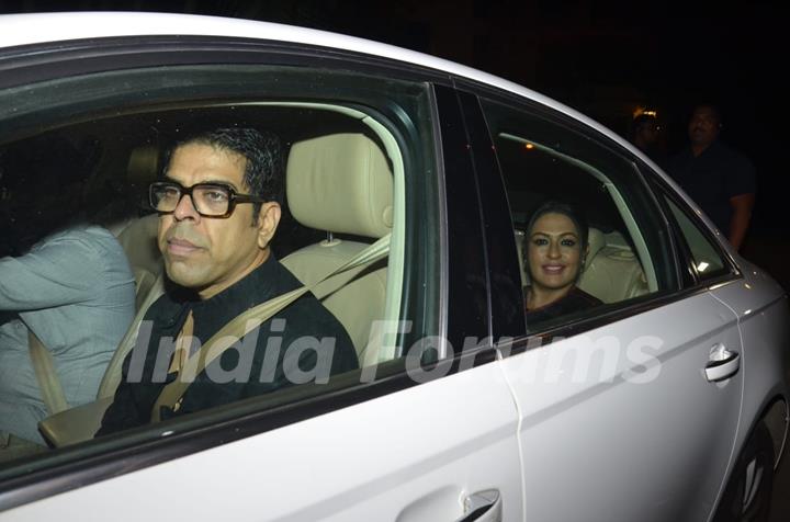 Murli Sharma with wife Ashwini Kalsekar at Simmba success bash