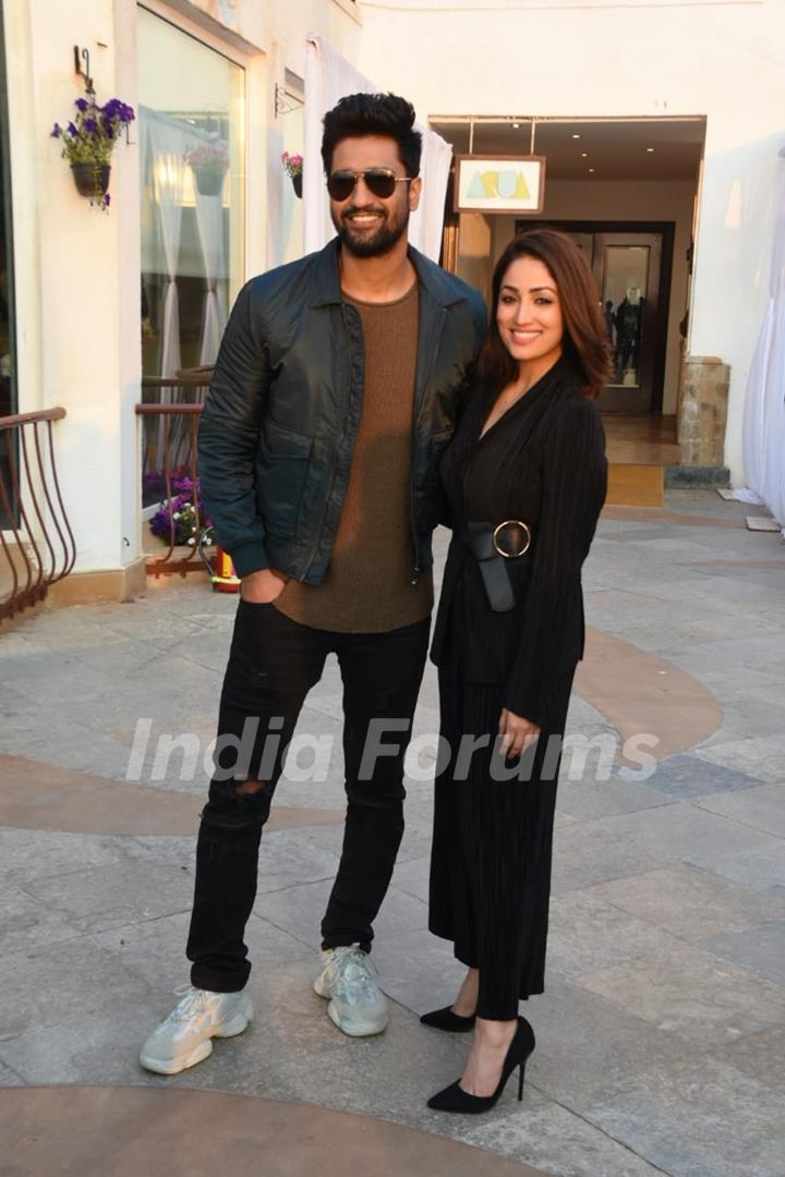 Vicky Kaushal and Yami Gautam at URI promotions