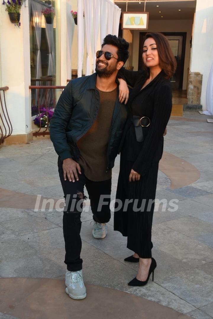 Vicky Kaushal and Yami Gautam at URI promotions