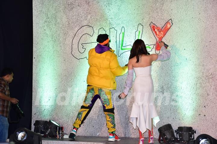 Ranveer Singh and Alia Bhatt at Gully Boy Trailer launch