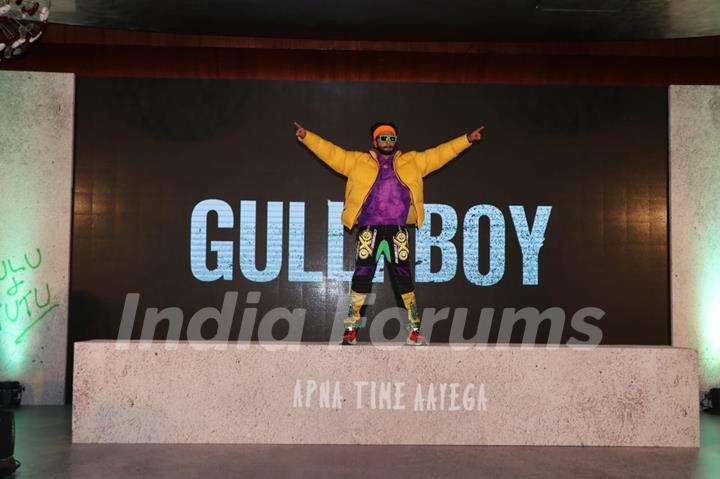 Ranveer Singh at Gully Boy Trailer launch