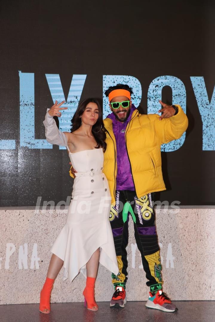 Alia Bhatt and Ranveer Singh at Gully Boy Trailer launch