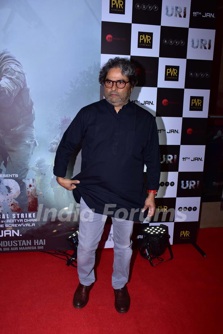 Vishal Bharadwaj snapped at URI screening