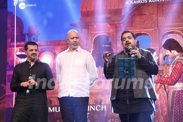 Shankar-Ehsaan-Loy spotted at Manikarnika music launch