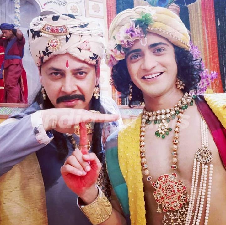 Actors from the sets of RadhaKrishn