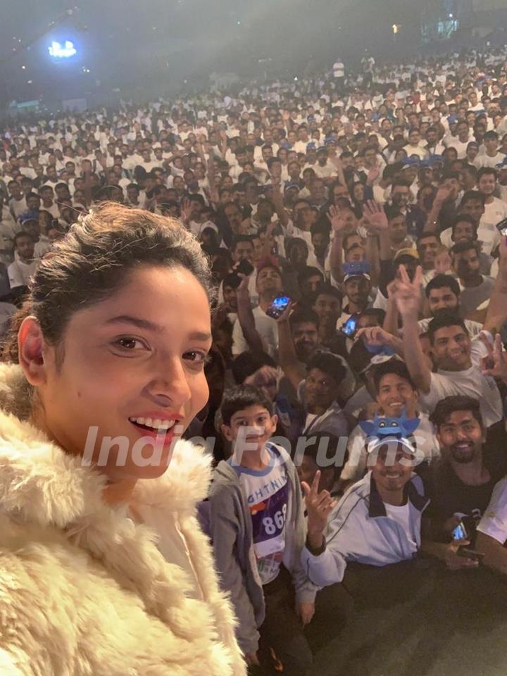 Ankita Lokhande at BSE Bull Run