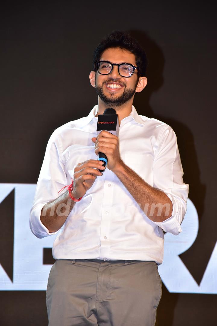 Aditya Thackeray snapped at 'Thackeray' Music Launch