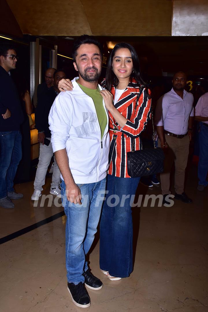 Siddhanth Kapoor and Shraddha Kapoor at 'Bombairiya' screening