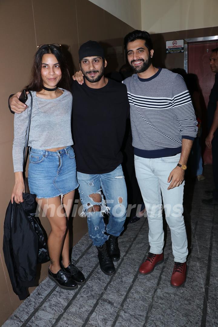 Akshay Oberoi and Prateik Babbar at 'Bombairiya' screening