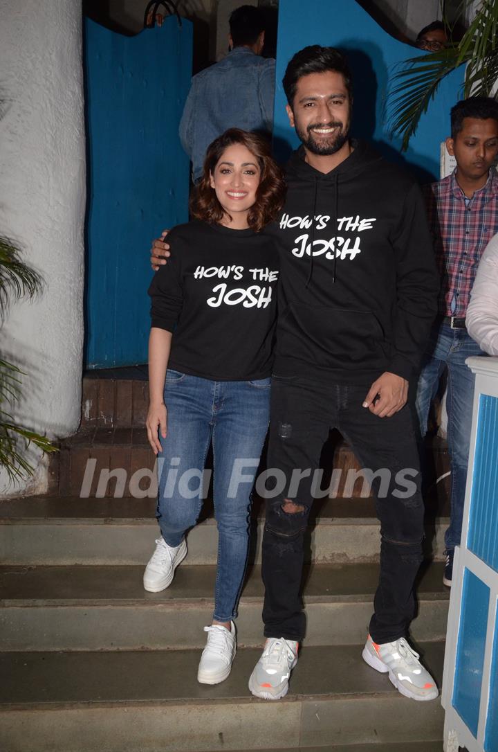 Vicky Kaushal and Yami Gautam celebrate URI's success