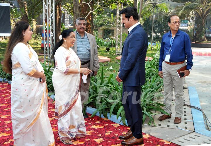 Asha Bhosle snapped at The National Museum of Indian Cinema