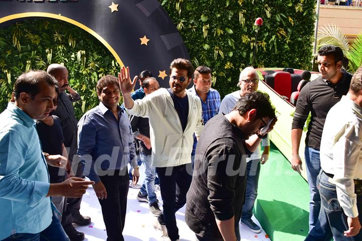 Anil Kapoor and Johny Lever at the trailer launch of 'Total Dhamaal'