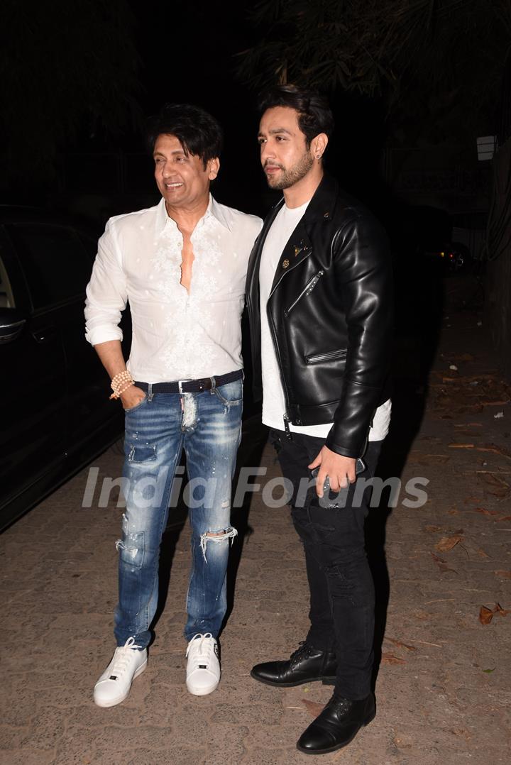 Shekhar Suman and Adhyayan Suman spotted at Thackeray movie screening