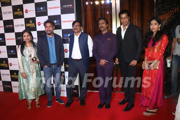 Nawazuddin Siddiqui and Shoojit Sircar spotted at Thackeray movie screening