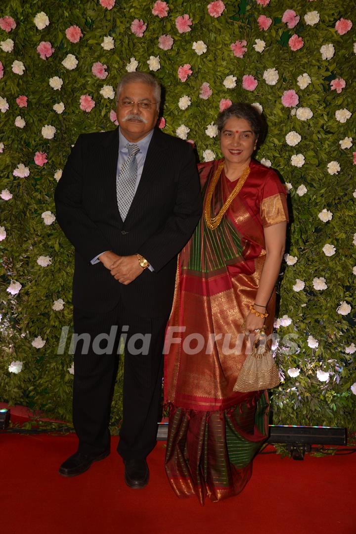 Satish Shah at Amit Thackeray's reception