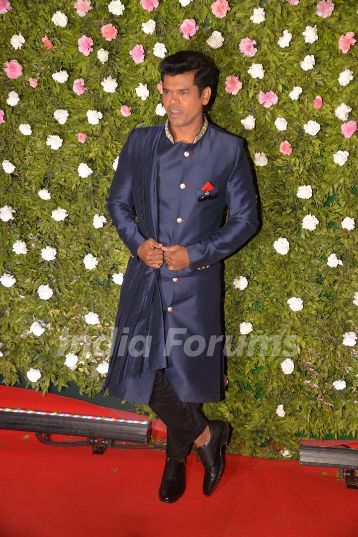 Siddharth Jadhav at Amit Thackeray's reception