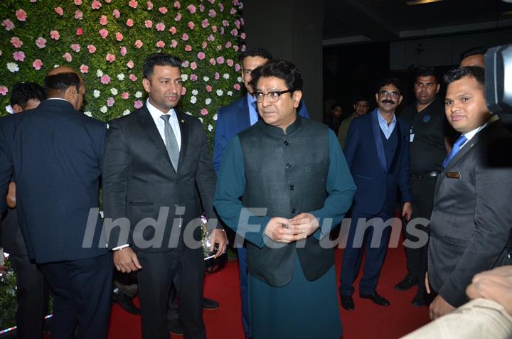 Raj Thackeray at Amit Thackeray's reception