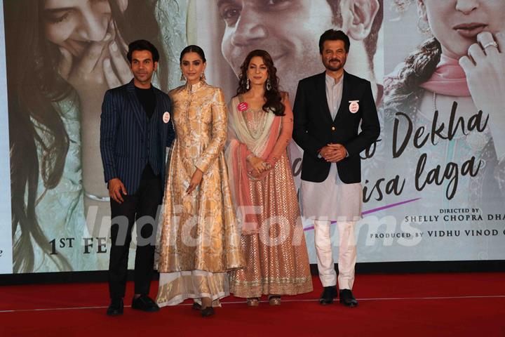 The cast of 'Ek Ladki Ko Dekha Toh Aisa Laga' at the trailer launch