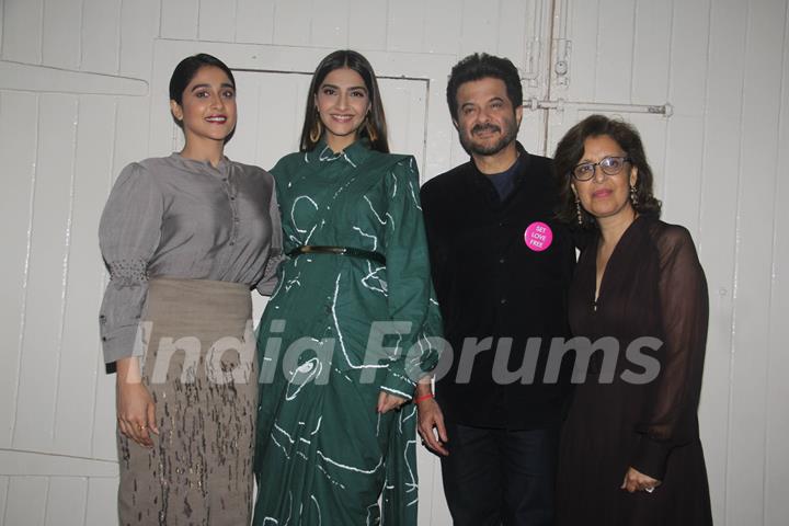 Regina Cassandra, Sonam Kapoor, Anil Kapoor and Shelly Chopra Dhar snapped at 'ELKDTAL' promotions