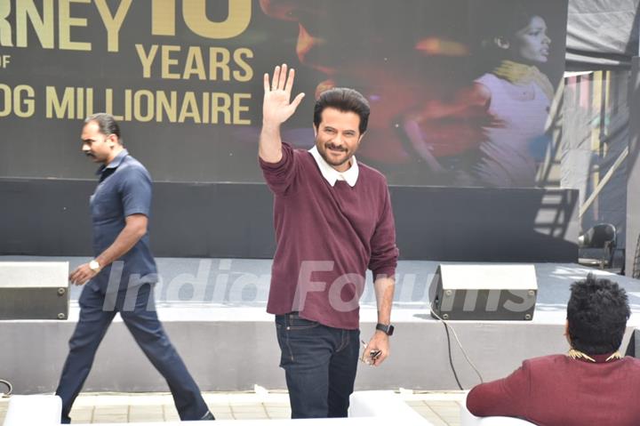 Anil Kapoor spotted at Slumdog Millionaire 10 year celebration