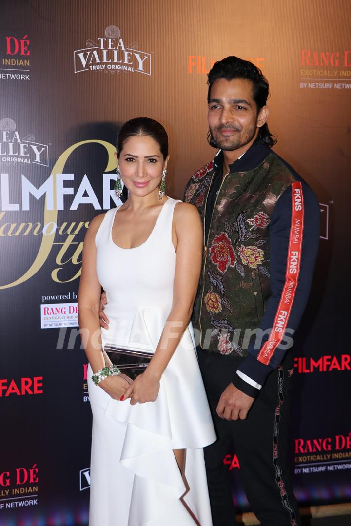 Harshvardhan and Kim attend Filmfare Awards