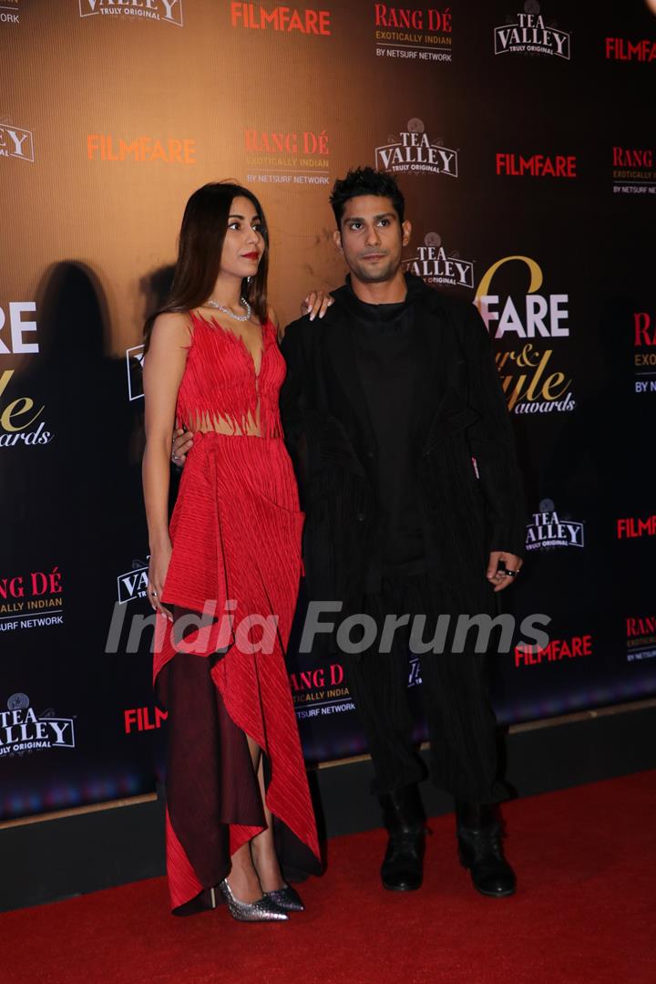 Prateik Babbar with wife attend Filmfare Awards