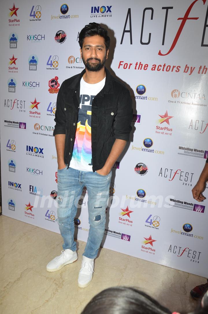 Vicky Kaushal snapped at CINTAA Act Fest