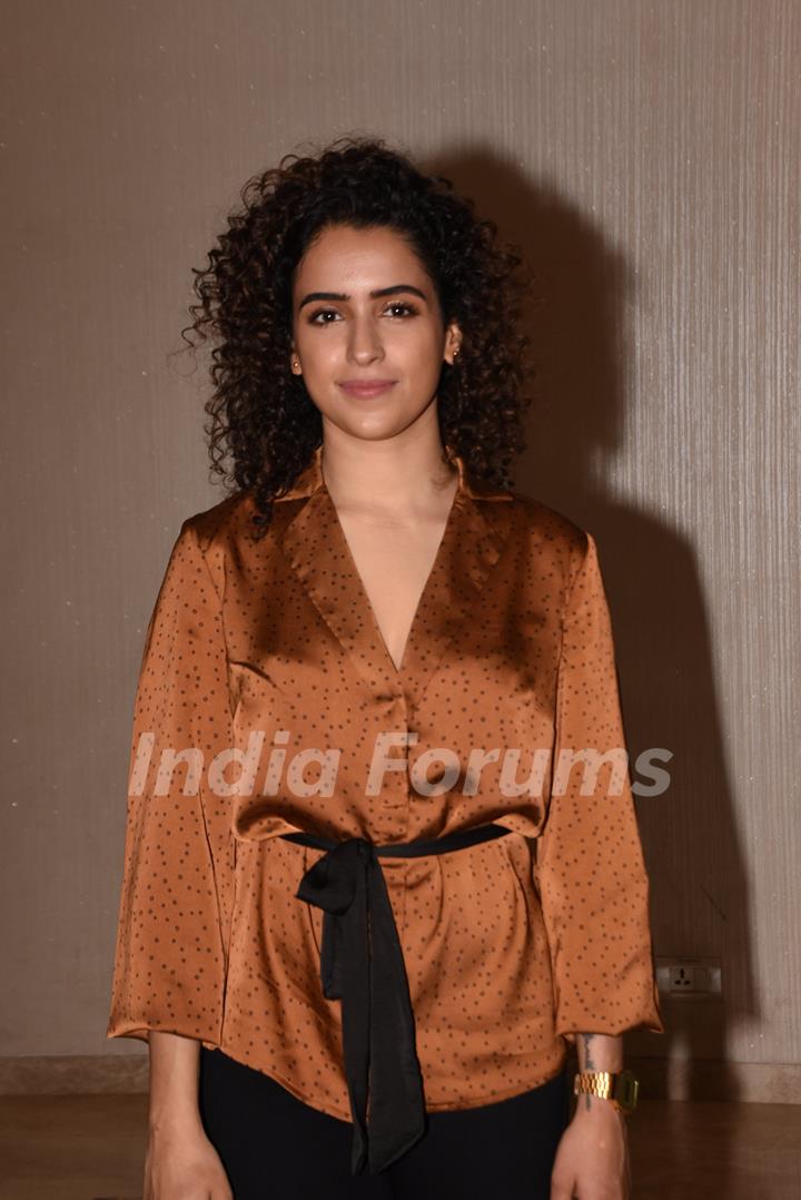 Bollywood diva Sanya Malhotra snapped during the promotions of her upcoming film