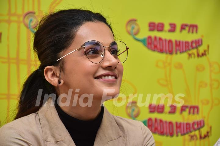 Taapsee Pannu Snapped during Badla song launch