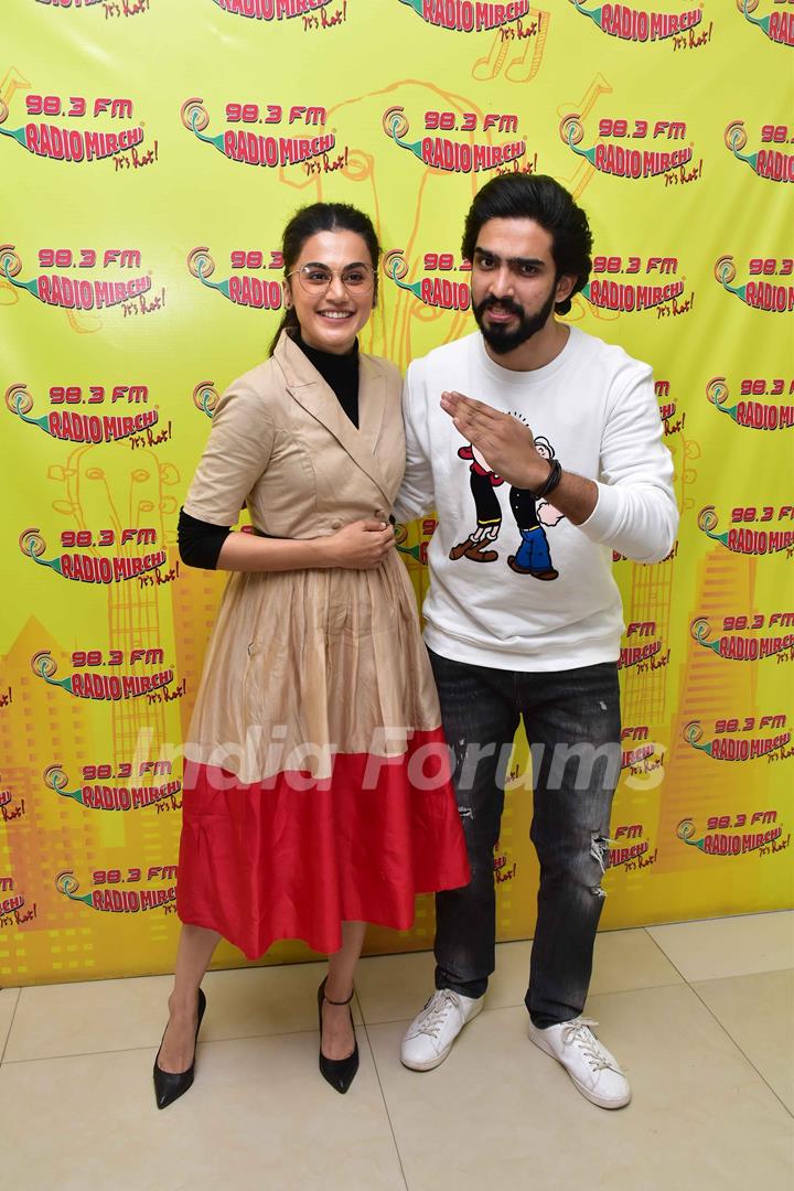 Taapsee Pannu and Amaal Mallik Snapped during Badla song launch