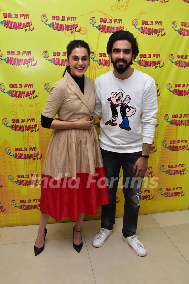 Taapsee Pannu and Amaal Mallik Snapped during Badla song launch