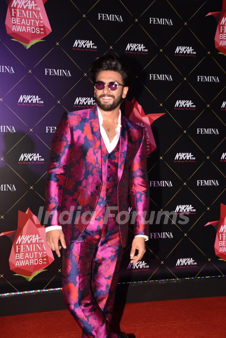 Ranveer Singh at Nykaa Femina Beauty Awards 2019