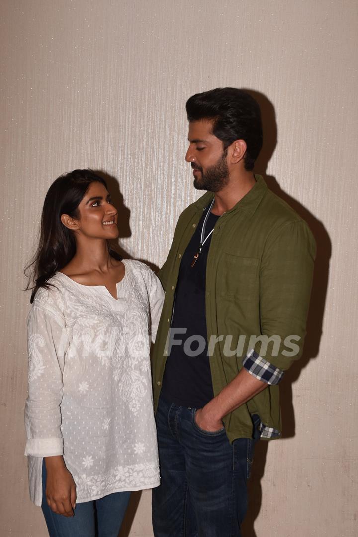 Pranutan Bahl and Zaheer Iqbal at the promotions of Notebook