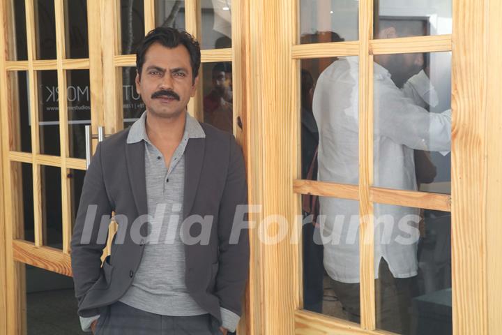 Bollywood actor Nawazuddin Siddiqui at the promotion of Photograph