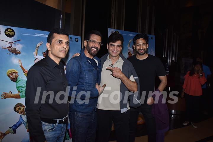 Indra Kumar and Javed Jaffrey at the special screening of Total Dhamaal