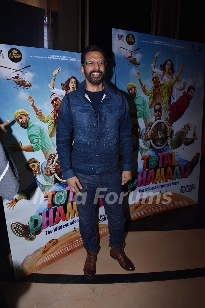 Bollywood actor Javed Jaffrey at the screening of Total Dhamaal