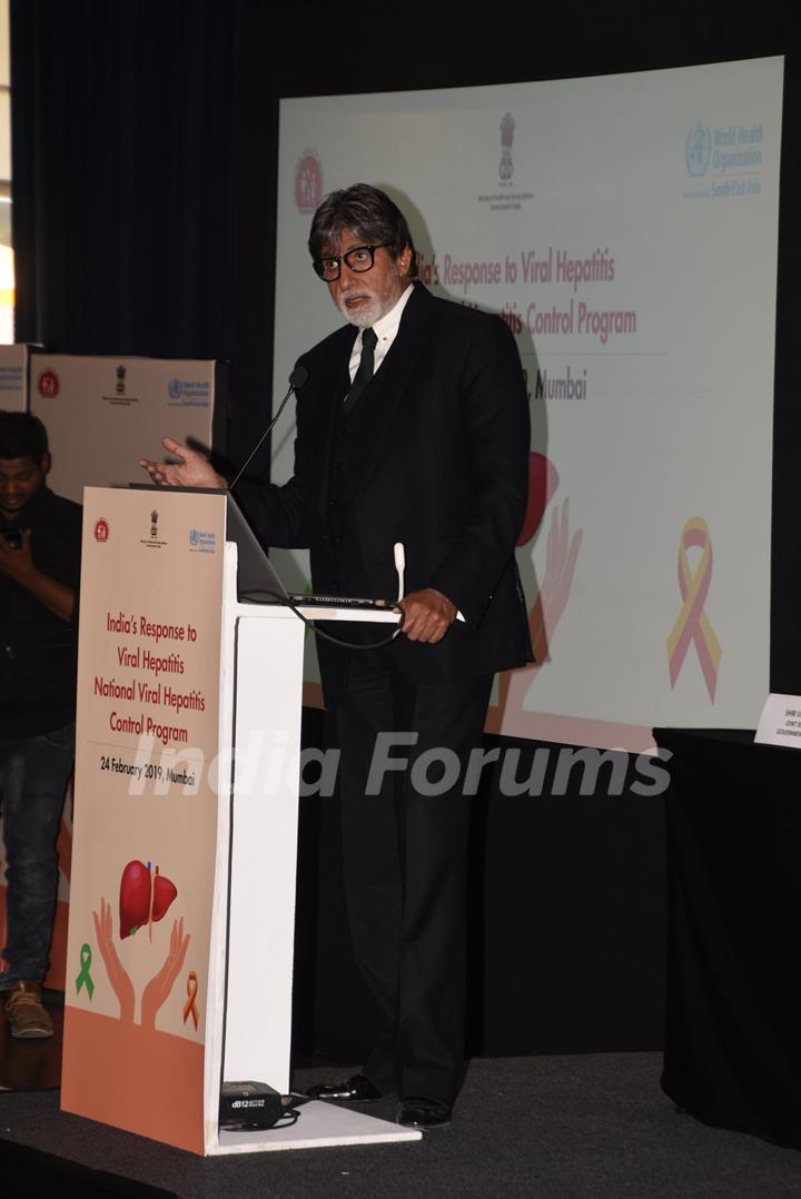 Amitabh Bachchan at National Viral Hepatitis Control program