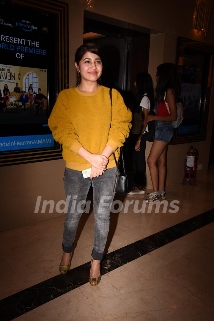 Shweta Tripathi at the screening of 'Made in Heaven'!