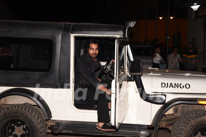 Bollywood celebrity Harshvardhan Rane at the screening of Badla!