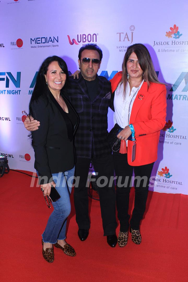 Ayesha Shroff and Gulshan Grover at Matrix Fight night!