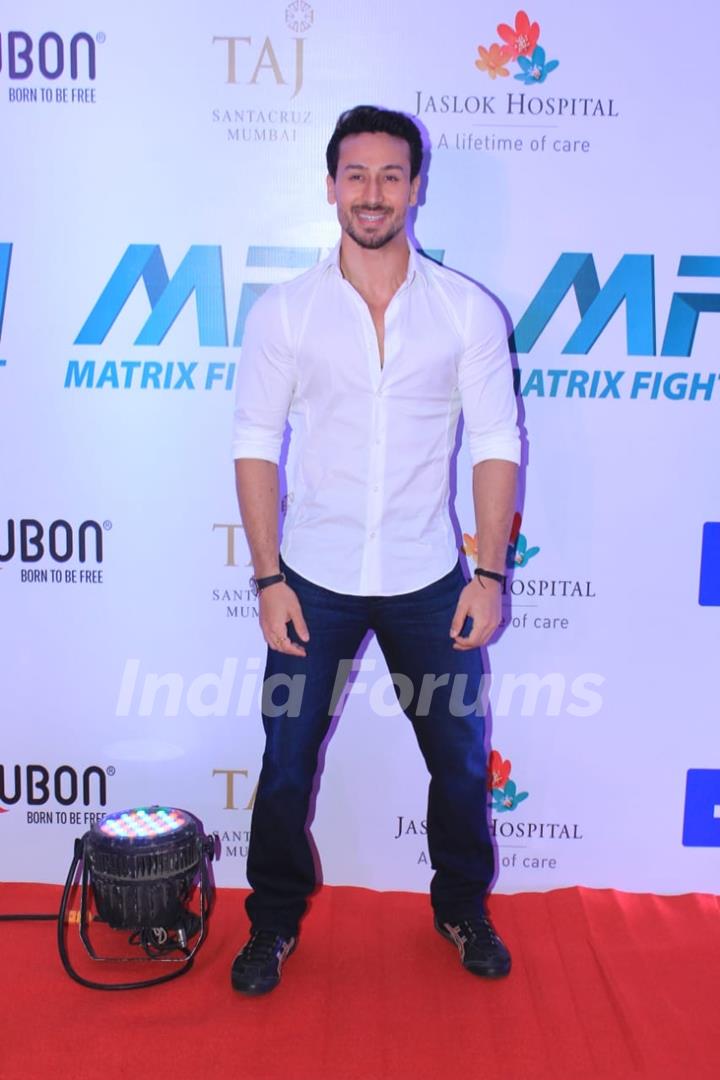 Tiger Shroff at Matrix Fight night