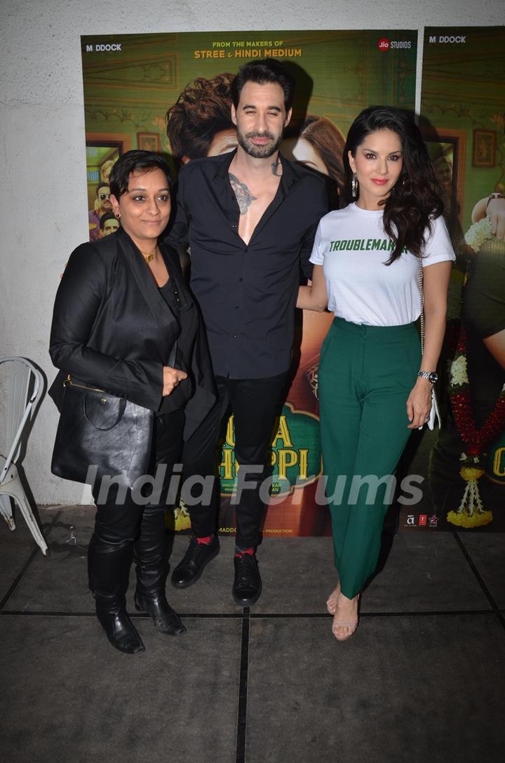 Sunny Leone and hubby Daniel Weber at the Luka Chuppi success bash!